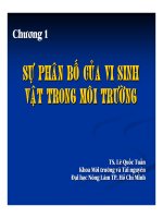Bài giảng vi sinh vật môi trường (TS  lê quốc tuấn)   chương 1 2
