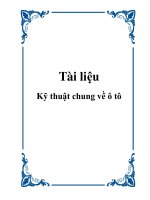 Tài liệu kỹ thuật chung về ô tô