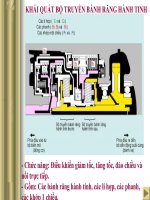 Bài giảng khái quát bộ truyền bánh răng hành tinh