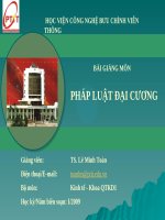 Bài giảng pháp luật đại cương (TS  lê minh toàn)   chương 6  luật hình sự và luật tố tụng hình sự
