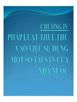 Bài giảng pháp luật thuế  chương 4   GV  nguyễn thị hoài thu
