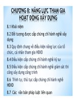 Bài giảng luật xây dựng   chương 8  năng lực tham gia hoạt động xây dựng