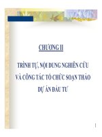 Bài giảng lập và quản lý dự án  chương 2