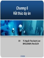 Bài giảng quản lý dự án  chương 6   TS  nguyễn thúy quỳnh loan