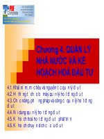 Bài giảng môn kinh tế đầu tư  chương 4