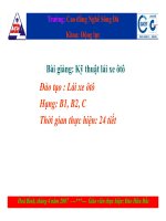 Bài giảng kỹ thuật lái xe ôtô   GV  đào hữu đắc