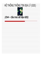 Bài giảng hệ thống thông tin địa lý   chương 4  cấu trúc dữ liệu GIS