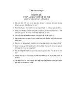 Câu hỏi ôn tập chuyên đề quản lý nhà nước về đô thị 