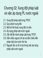 Bài giảng tư pháp quốc tế  chương 2