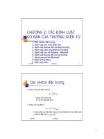 Bài giảng trường điện từ   chương 2  các định luật cơ bản của trường điện từ