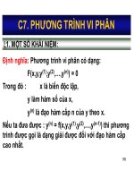 Bài giảng toán kinh tế  chương 7   nguyễn ngọc lam
