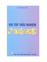 Ebook bài tập trắc nghiệm kỹ thuật nhiệt  phần 1   PGS TS  hà mạnh thư