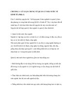 CHƯƠNG i   lý LUẬN CHUNG về QUẢN lý NHÀ nước về KINH tế (phần 2) 