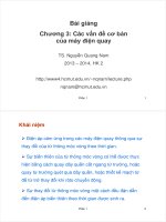 Bài giảng máy điện  chương 3   TS  nguyễn quang nam