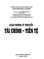 Giáo trình lý thuyết tài chính   tiền tệ  phần 1   TS  nguyễn hữu tài (chủ biên)