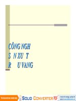 Bài giảng học công nghệ sản xuất rượu vang