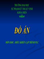 Đồ án   điều khiển hệ thống đài phun nước tự động