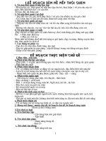 giáo án mầm non kế hoạch nề nếp 