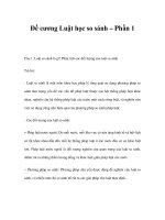 Đề cương luật học so sánh phần 1