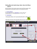 Hướng dẫn cách chuyển nhạc, hình, video trên iphone sang PC 