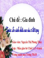 giáo án mầm non so sánh chiều cao của hai đối tượng 