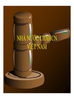 Bài giảng pháp luật đại cương   chương 2  nhà nước CHXHCN việt nam