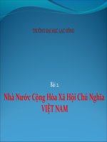 Bài giảng pháp luật đại cương  bài 2   đh lạc hồng