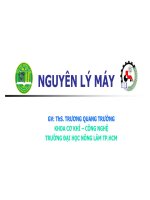 Bài giảng nguyên lý máy  chương 2   ths  trương quang trường