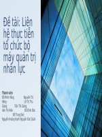 Slide: Tổ chức bộ máy quản trị nhân lực của khách sạn metropole sofitel hanoi