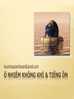 Bài giảng ô nhiễm không khí tiếng ồn  chương 1