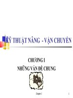 Kỹ thuật nâng vận chuyển   chương 1  những vấn đề chung