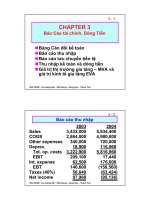 Bài giảng phân tích tài chính   chương 3  báo cáo tài chính, dòng tiền