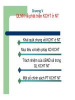 Bài giảng quản lý nhà nước về nông nghiệp, nông thôn  chương v   ths  nguyễn thị thanh thủy