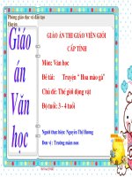 GIÁO án mầm NON CHỦ đề HOA mào gà 