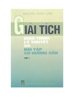 Giáo trình giải tích (tập 1)  phần 1   nguyễn xuâm liêm