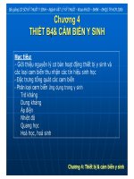 Bài giảng cơ sở kỹ thuật y sinh  chương 4   thiết bị và cảm biến y sinh
