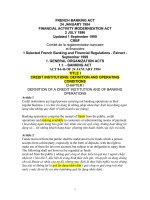 Giáo trình luật ngân hàng của pháp