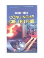 Giáo trình công nghệ chế tạo phôi  phần 1   NXB giáo dục việt nam
