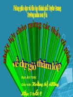 giáo án dự giờ thăm lớp âm nhạc giao thông 