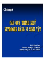 Bài giảng vi sinh vật môi trường (TS  lê quốc tuấn)   chương 6