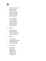 Đồng dao cho bé   vần d