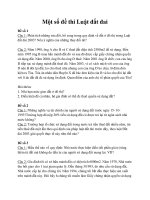 Một số đề thi luật đất đai 