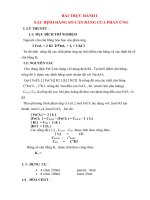 bài tập thực hành hoá lý 