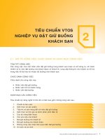 Ebook tiêu chuẩn kỹ năng nghề du lịch việt nam   nghiệp vụ đặt giữ buồng khách sạn  phần 2