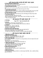 kế hoạch rèn luyện nề nếp thói quen cho trẻ 