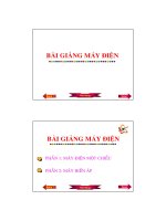 Bài giảng máy điện 1 (máy điện một chiều máy biến áp)