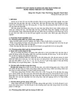 Nghiên cứu khoa học NGHIÊN cứu xây DỰNG và ĐÁNH GIÁ HIỆU QUẢ PHÒNG hộ RỪNG TRỒNG TRÊN đất cát VEN BIỂN