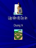 Chương 14  lập tiến độ dự án