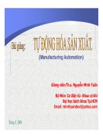 Bài giảng tự động hóa sản xuất   ths nguyễn minh tuấn