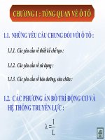 Bài giảng lý thuyết ô tô   chương 1  tổng quan về ô tô